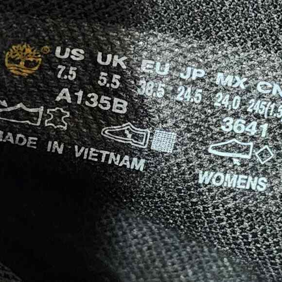 Timberland Womens Glastenbury 6 Inch Lace Boot, Black‎ size 7.5 - Picture 7 of 8